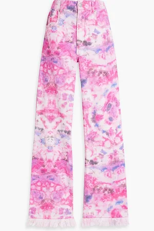 Marant Etoile Belvira tie-dyed bootcut jeans - Pink - FR 36