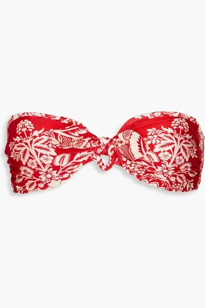 ZIMMERMANN Knotted floral-print bikini top - - 3