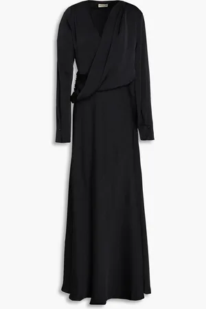 Nicholas Draped satin maxi dress - - US 8