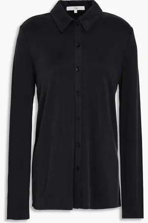 tibi Cupro-blend jersey shirt - - US 0