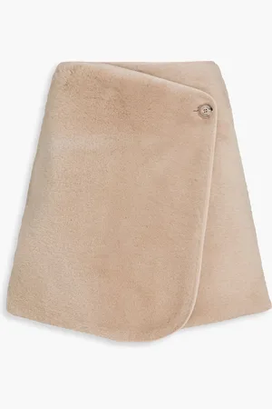 By Malene Birger Chani shearling mini wrap skirt - - DE 36