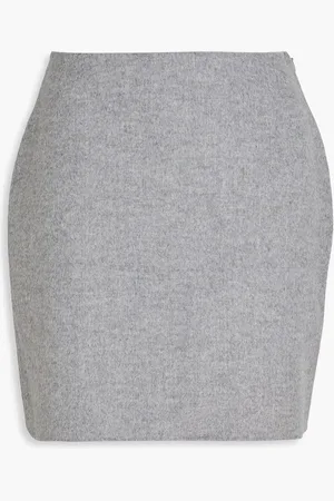 By Malene Birger Chambray brushed wool mini skirt - - DE 38