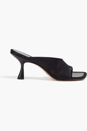 Wandler Julio satin-trimmed suede mules - - EU 39