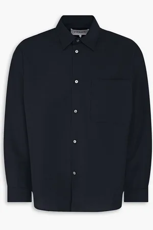Frame Wool and mohair-blend shirt - Blue - L