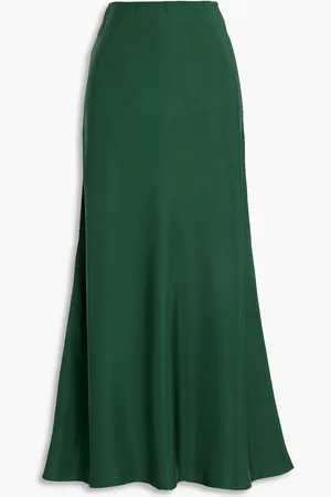 By Malene Birger Boshan twill midi skirt - Green - DE 34
