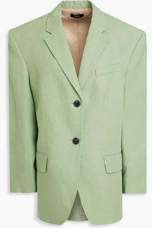 THEORY Linen blazer - Green - M/L