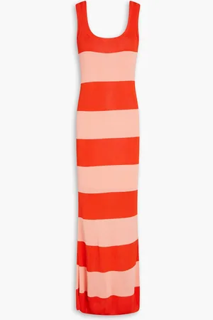 ZIMMERMANN Striped knitted maxi dress - Orange - 00