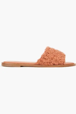 GABRIELA HEARST Ballast cashmere slides - Red - EU 35