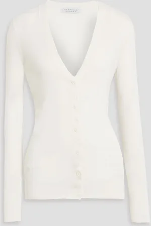 GABRIELA HEARST Tori cashmere and silk-blend cardigan - White - S