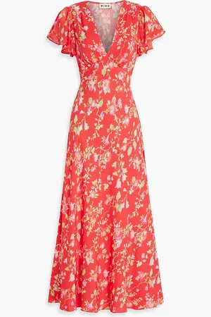 RIXO London Florida floral-print crepe midi dress - - UK 6