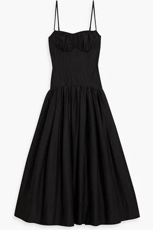 Nicholas Gathered cotton maxi dress - - US 8