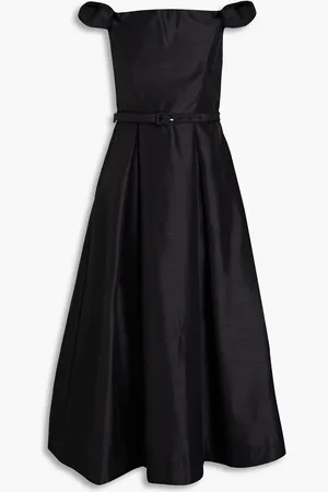 Nicholas Off-the-shoulder taffeta midi dress - White - US 6