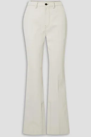 LVIR Topstitched high-rise flared jeans - White - M