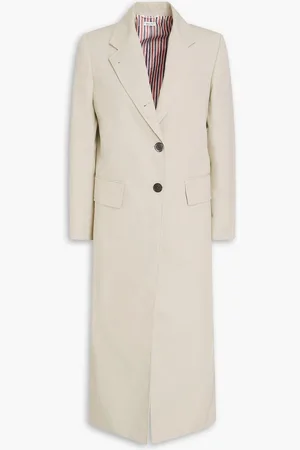 Thom Browne Twill coat - Neutral - IT 40