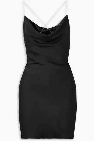 Y / PROJECT Open-back draped satin mini dress - - FR 38
