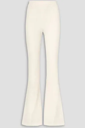 Safiyaa Halluana stretch-crepe flared pants - White - FR 46