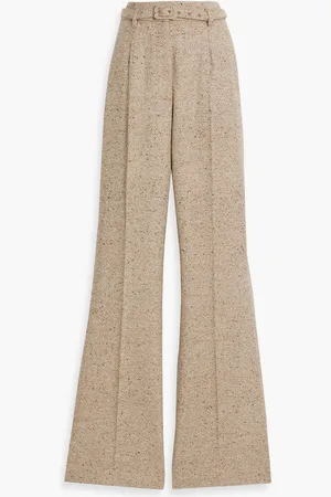 GABRIELA HEARST Josh wool and cashmere-blend flared pants - Neutral - IT 42