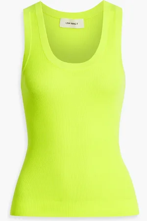 Lisa Yang Ina cashmere tank - Yellow - 0