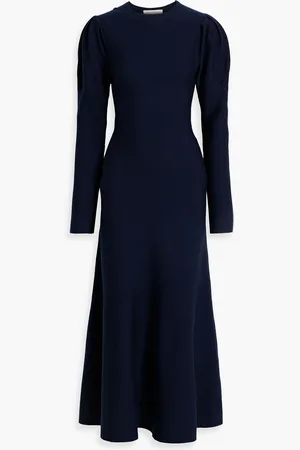 GABRIELA HEARST Hannah wool midi dress - Blue - S