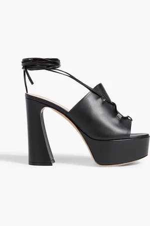 Gianvito Rossi Holly lace-up leather platform sandals - - EU 38