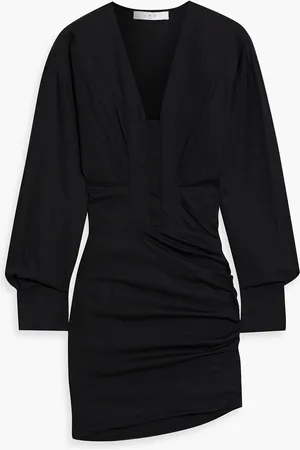 IRO Lahela draped cotton-poplin mini dress - - FR 32
