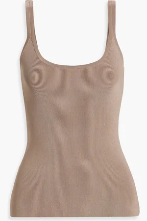 A.Emery Verna ribbed-knit tank - Neutral - XXL