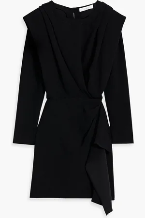 IRO Mitzi draped crepe mini dress - - FR 34