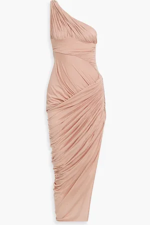 Rick Owens Lido one-shoulderdraped cotton-jersey midi dress - Pink - IT 44