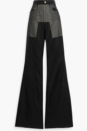 Rick Owens Bolan cotton-gauze bootcut pants - - 28