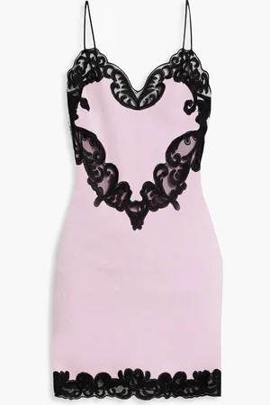 Alexander Wang Embroidered cotton-terry mini dress - Pink - US 0