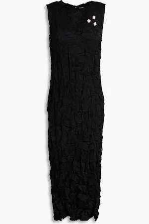 J.W.Anderson Embellished crinkled satin midi dress - - UK 8