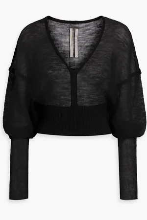 Rick Owens Cropped wool top - - L