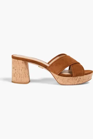 VERONICA BEARD Dory suede platform mules - - US 9.5