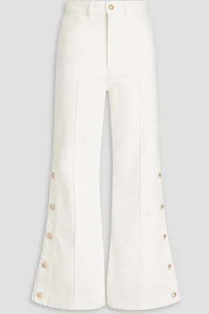 Maje High-rise flared jeans - White - FR 42