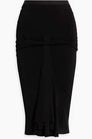 Rick Owens Twisted cupro-jersey skirt - Gray - IT 42