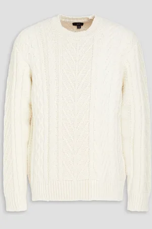 Dunhill Cable-knit wool and cotton-blend sweater - - XS