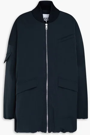Ganni Shell bomber jacket - Blue - 4XL