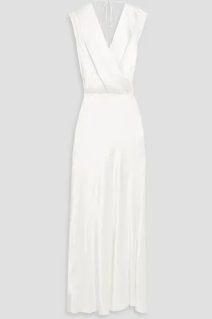 Bec & Bridge Moon Dance draped satin-crepe maxi dress - - UK 12