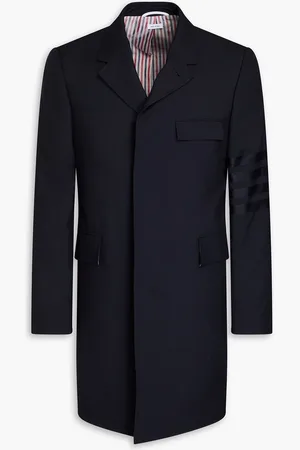 Thom Browne Striped wool coat - Blue - 3