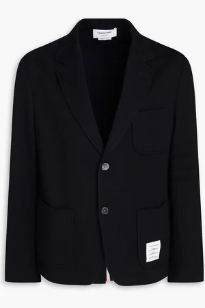 Thom Browne Striped cotton-jacquard blazer - Blue - 2