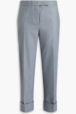Thom Browne Cropped twill tapered pants - - IT 36