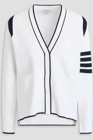 Thom Browne Striped knitted cardigan - - IT 38