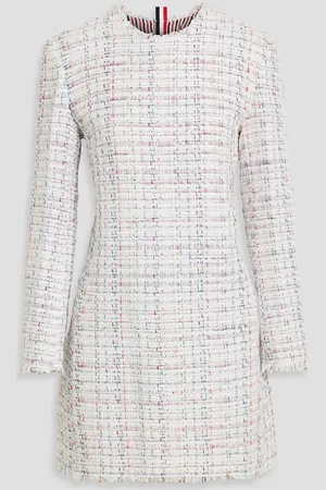 Thom Browne Frayed tweed mini dress - - IT 42