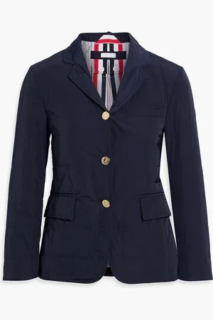 Thom Browne Quilted shell down jacket - Blue - IT 42