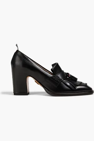 Thom Browne Fringed leather pumps - - EU 36