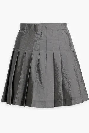 Thom Browne Pleated ripstop mini skirt - - IT 34