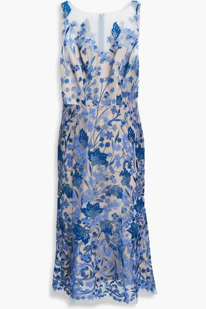 Marchesa Notte Embroidered tulle dress - - US 12