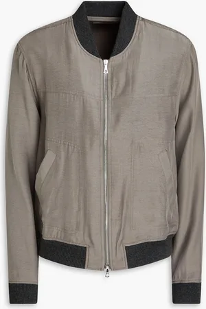 OFFICINE GENERALE Stefano Lyocell bomber jacket - Gray - M