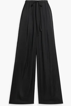 Solid The Ashling charmeuse wide-leg pants - - M
