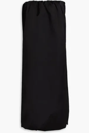 Khaite Yara strapless cotton-blend duchesse-satin dress - White - US 4